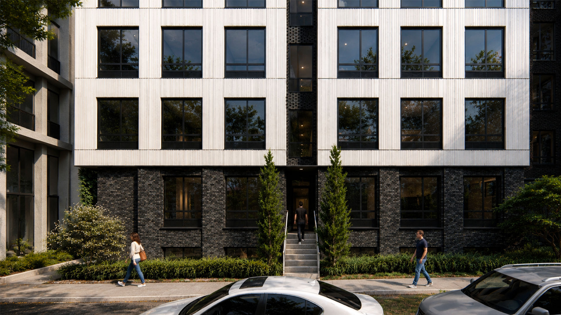 Front Rendering – Close up Brick